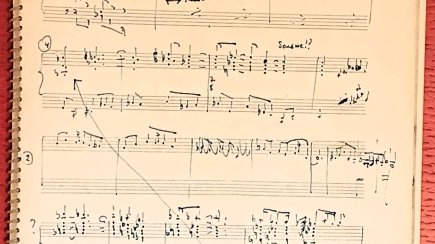 Azərbaycan muzeylərinin əlamətdar eksponatları: Qara Qarayevin caz və simfonik orkestr üçün yarımçıq qalmış konsertinin not dəftəri