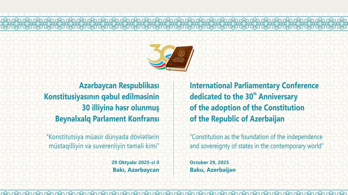 Milli Məclisdə beynəlxalq parlament konfransı keçiriləcək