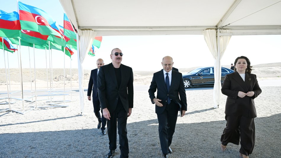 President Ilham Aliyev laid foundation stone for “Shams” and “Ufug” Solar Power Plants in Shahvalli village of Jabrayil district
