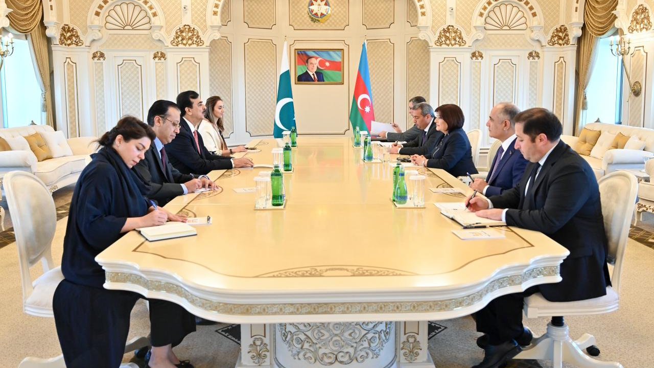 Sahibə Qafarova Pakistan Senatının sədri ilə görüşüb