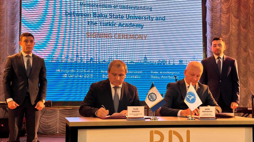 BDU və Beynəlxalq Türk Akademiyası arasında anlaşma memorandumu imzalanıb