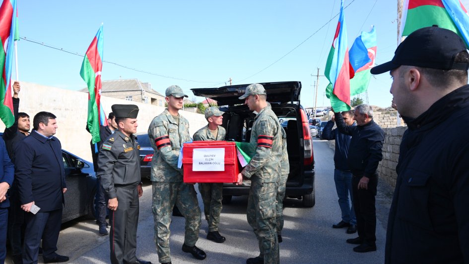 Birinci Qarabağ müharibəsinin itkin şəhidi Elçin Quliyev Suraxanı rayonunda torpağa tapşırılıb