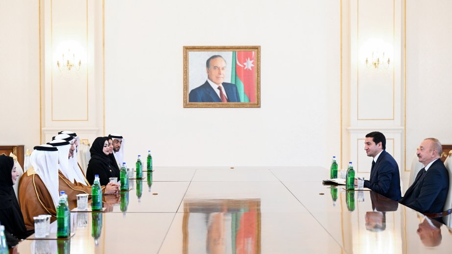 Prezident İlham Əliyev Birləşmiş Ərəb Əmirlikləri Federal Milli Şurasının sədrini qəbul edib