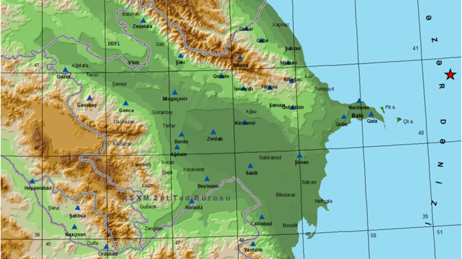 Xəzər dənizində zəlzələ olub