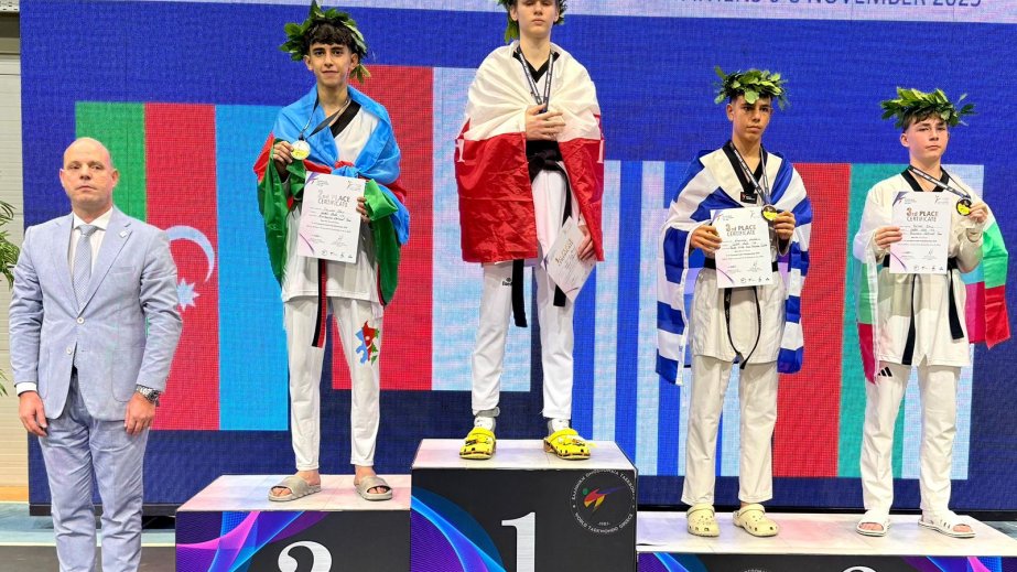 Azerbaijani taekwondo fighter claims silver at European Cadet Championships 2025