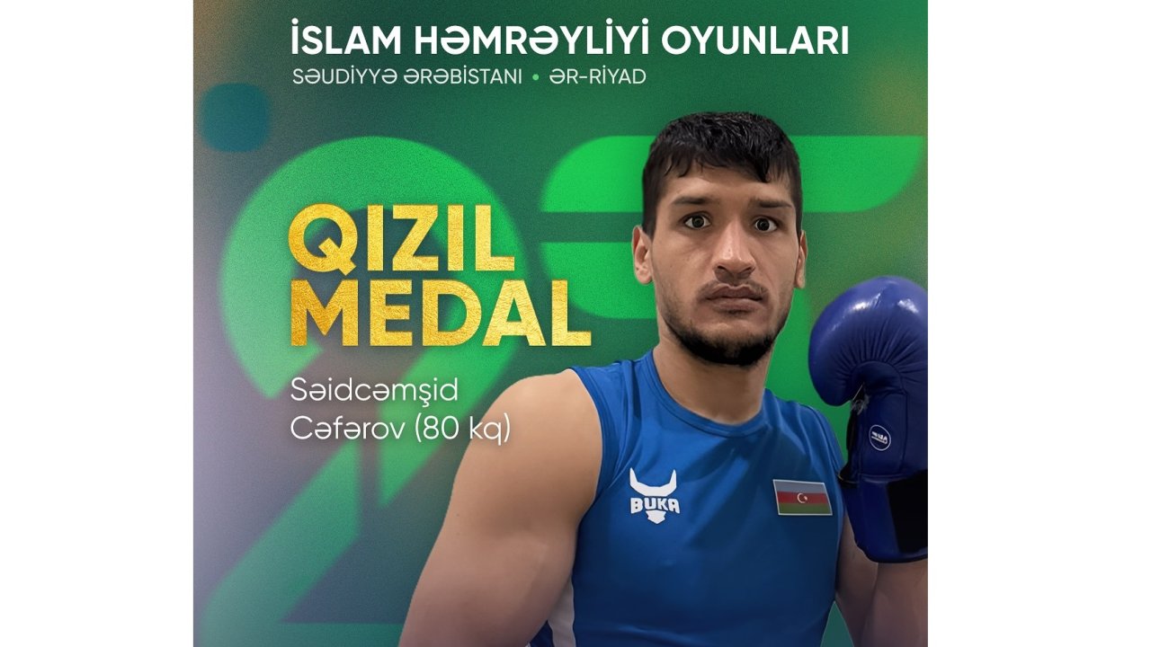 Azərbaycan boksçusu İslam Həmrəyliyi Oyunlarında qızıl medal qazanıb