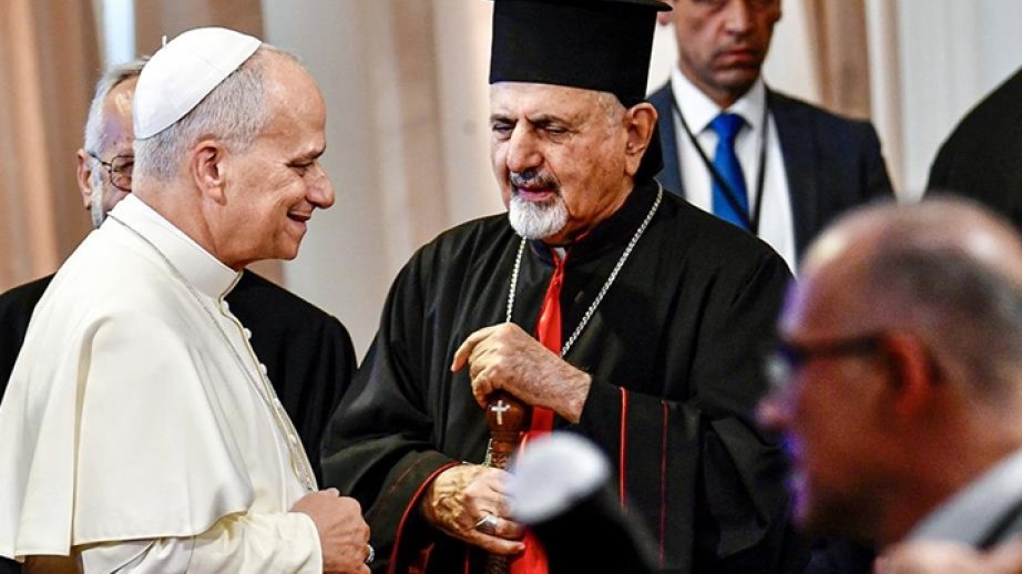 Pope Leo XIV arrives in Lebanon during 1st overseas trip, coming from Türkiye