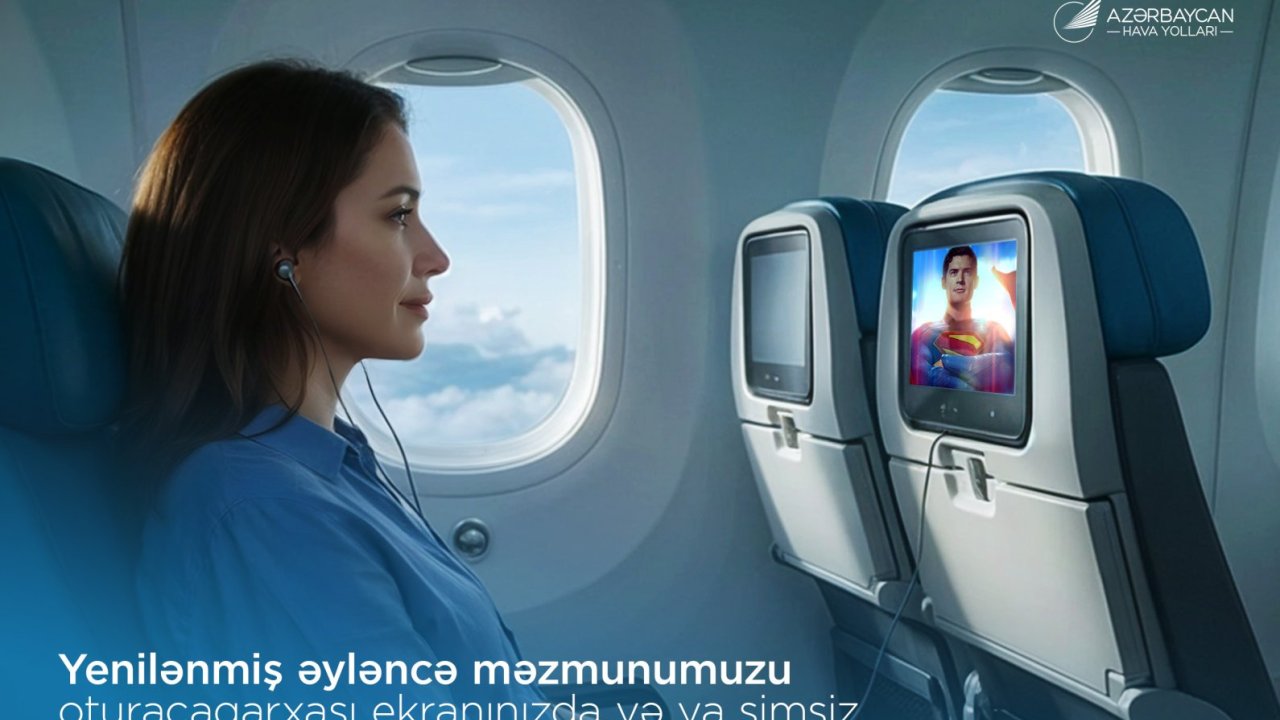 AZAL-ın təyyarələrində multimedia əyləncə sistemi yenilənib