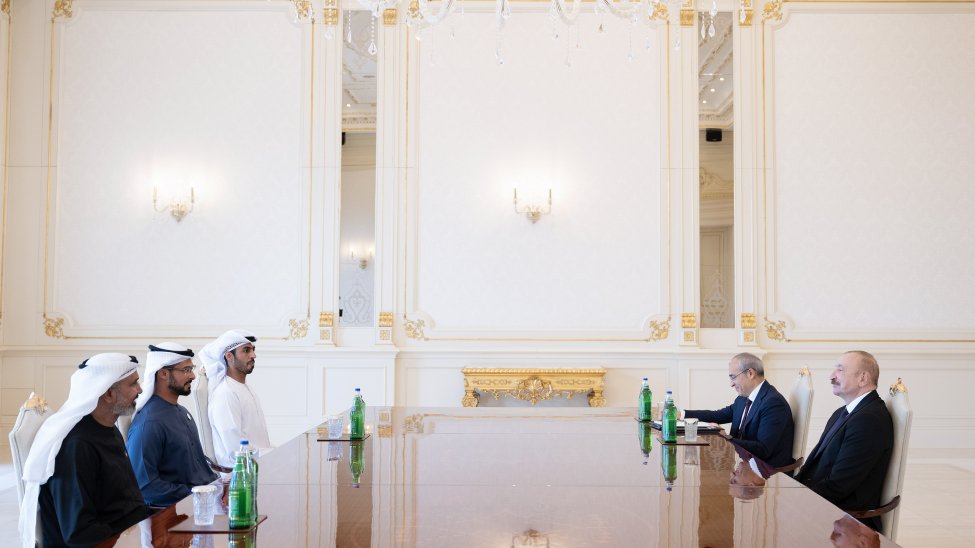 Prezident İlham Əliyev Birləşmiş Ərəb Əmirliklərinin bir sıra şirkətlərinin rəhbərlərini qəbul edib