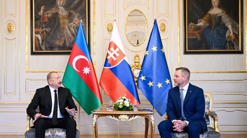 Azərbaycan Prezidenti İlham Əliyevin Slovakiya Prezidenti ilə təkbətək görüşü olub