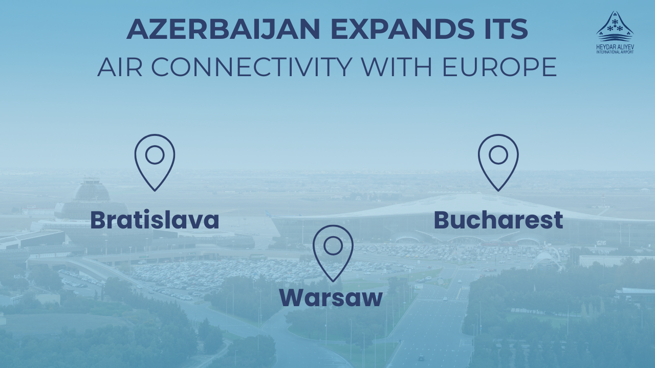 Azərbaycan Avropaya hava bağlantılarını genişləndirir: Bakı–Bratislava birbaşa uçuşlarına start verilir