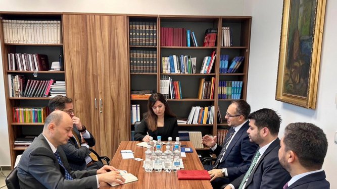 TÜRKPA Baş katibi TDT-nin Budapeştdəki nümayəndəliyinin icraçı direktoru ilə görüşüb