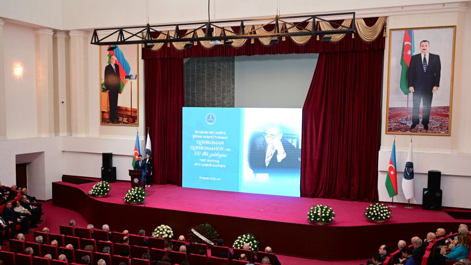 Qəhrəman Qəhrəmanovun anadan olmasının 100 illik yubileyinə həsr edilmiş elmi-praktik konfrans keçirilib