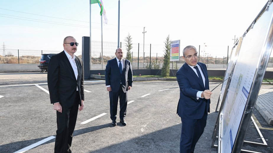 Prezident İlham Əliyev Ağdamda metal elektrik dirəklərinin istehsalı müəssisəsinin açılışında iştirak edib