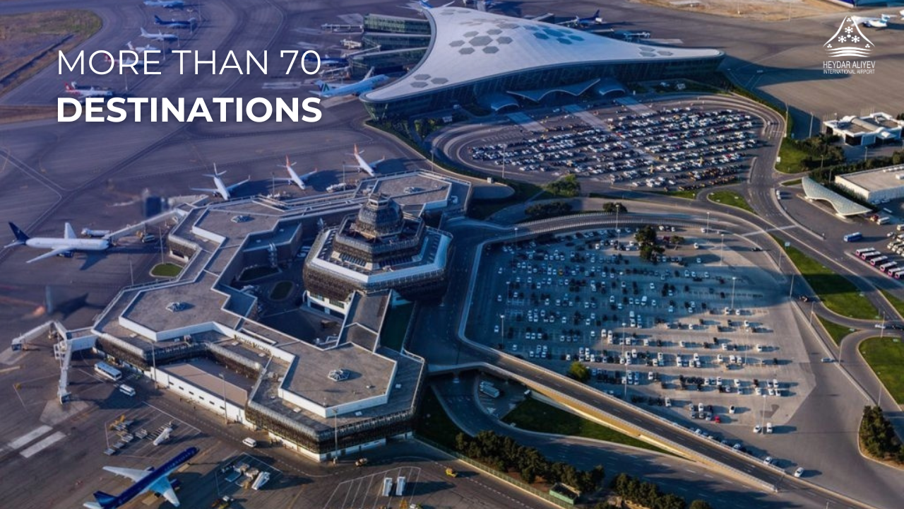 Qış mövsümündə Heydər Əliyev Beynəlxalq Aeroportundan 70-dən çox istiqamətə uçuşlar həyata keçirilir