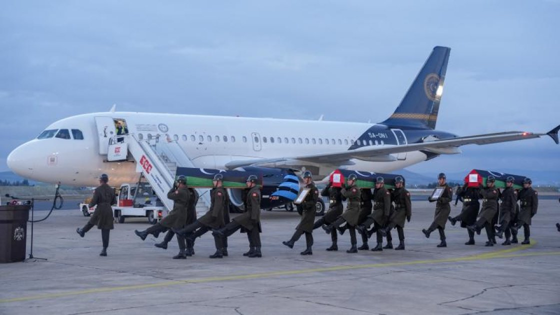 Ankarada Liviya təyyarəsinin qəzaya uğraması nəticəsində həlak olanlarla vida mərasimi keçirilib