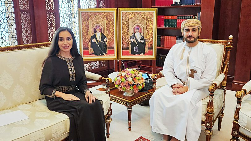Heydər Əliyev Fondunun vitse-prezidenti Leyla Əliyeva Maskatda Oman Sultanlığının Vəliəhdi Sayyid Theyazin bin Haitham Al Saidlə görüşüb