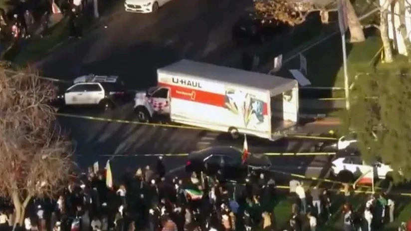 ABŞ-də İrandakı etirazları dəstəkləyən nümayişçilərin üstünə yük maşını sürülüb