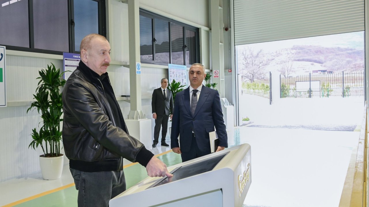 President Ilham Aliyev attends opening of Gozlukorpu Hydroelectric Power Plant in Aghdara district