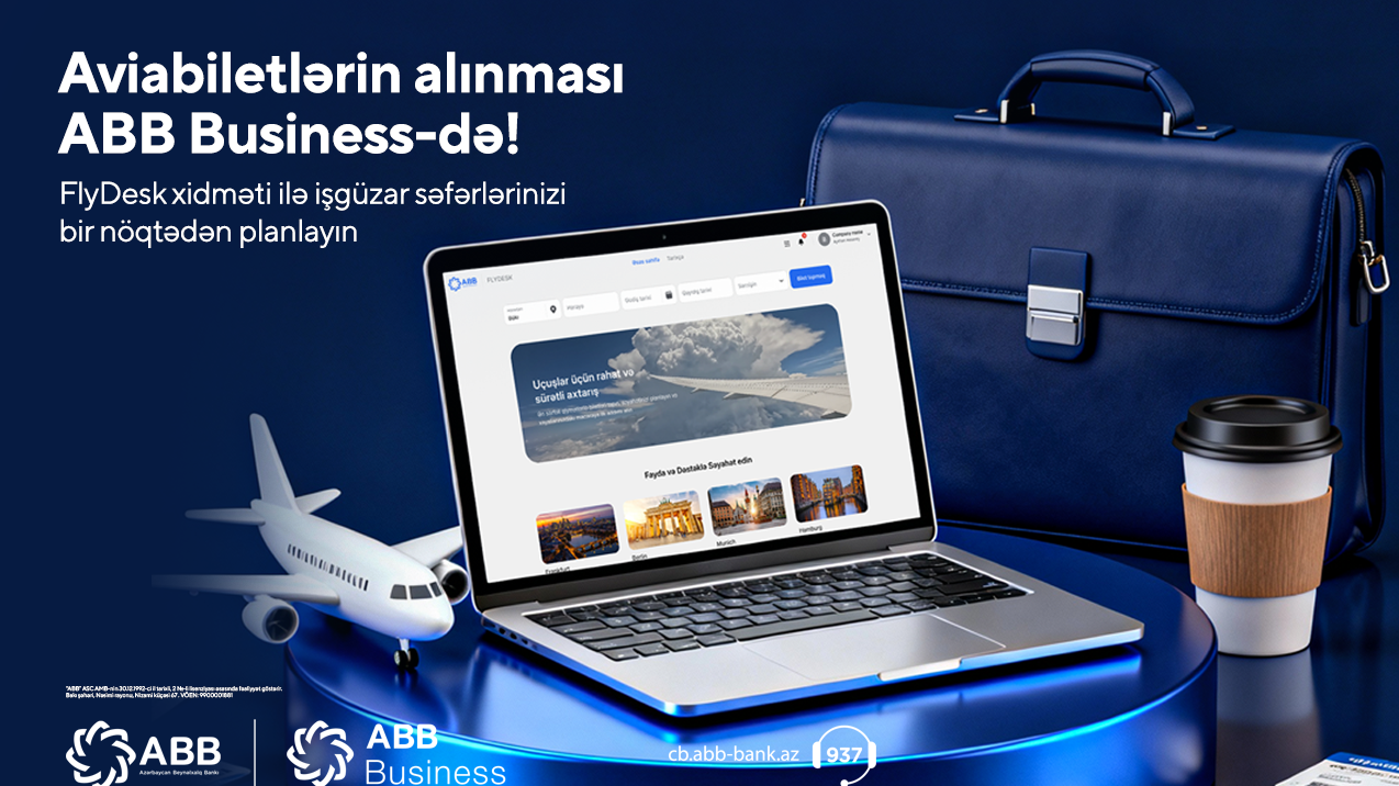 İndi aviabiletlər də ABB Business-də alınır