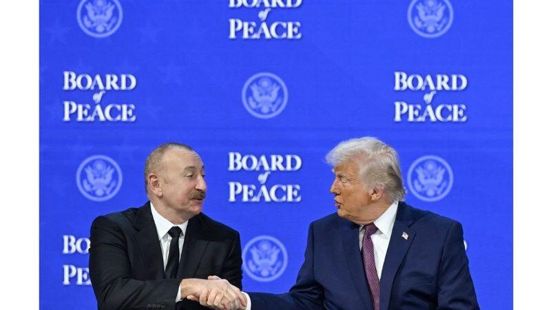 Davosda Prezident İlham Əliyevlə Prezident Donald Tramp arasında səmimi dialoq (VİDEO)