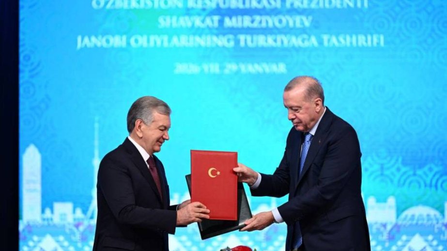 Yeni nəqliyyat dəhlizləri Özbəkistan və Türkiyə liderlərinin danışıqlarında əsas mövzulardan biri olub