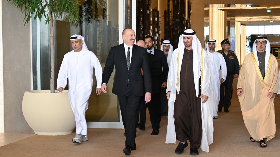 President Ilham Aliyev arrived in the United Arab Emirates