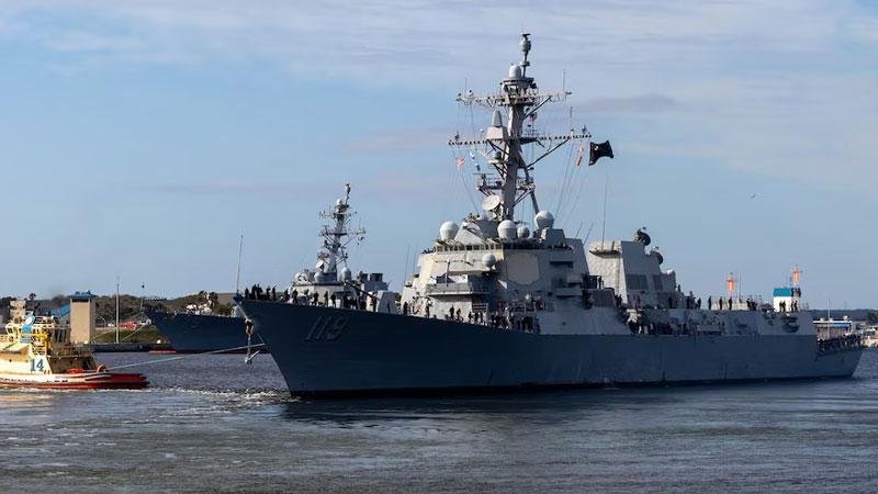 ABD donanmasına ait destroyer gemisi İsrail'den ayrıldı