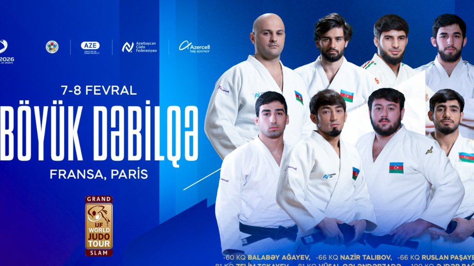 Eight Azerbaijani judokas to compete at Paris Grand Slam 2026