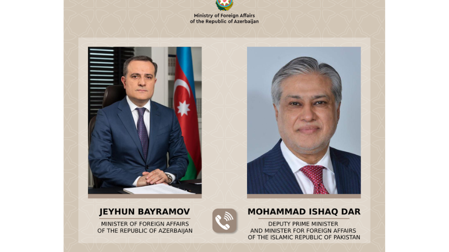 Ceyhun Bayramov pakistanlı həmkarına başsağlığı verdi