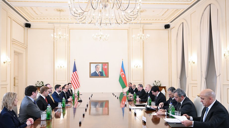 President of Azerbaijan Ilham Aliyev and U.S. Vice President held expanded meeting