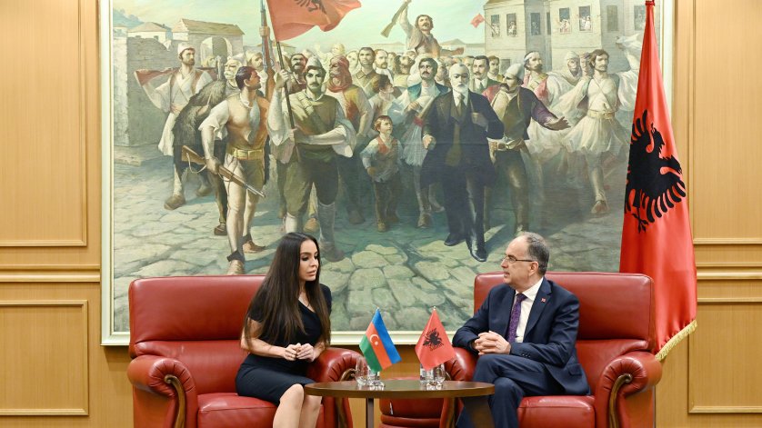 Heydar Aliyev Foundation VP Leyla Aliyeva meets with President of Albania Bajram Begaj in Tirana