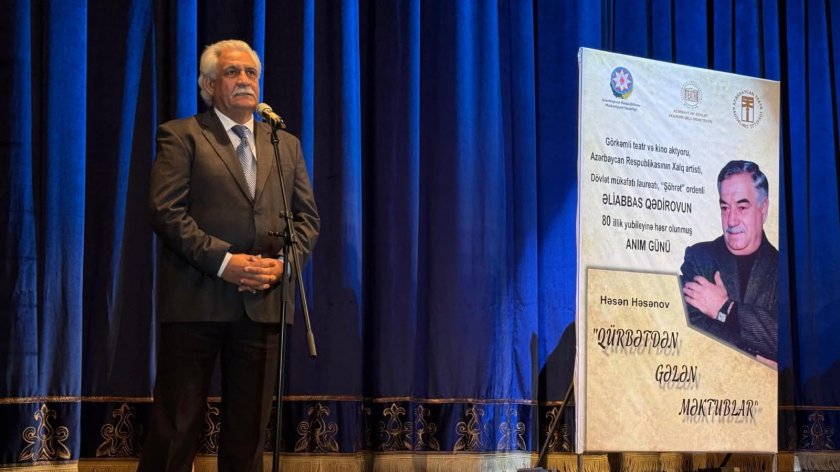 Milli Dram Teatrında Xalq artisti Əliabbas Qədirovun 80 illiyi qeyd olunub