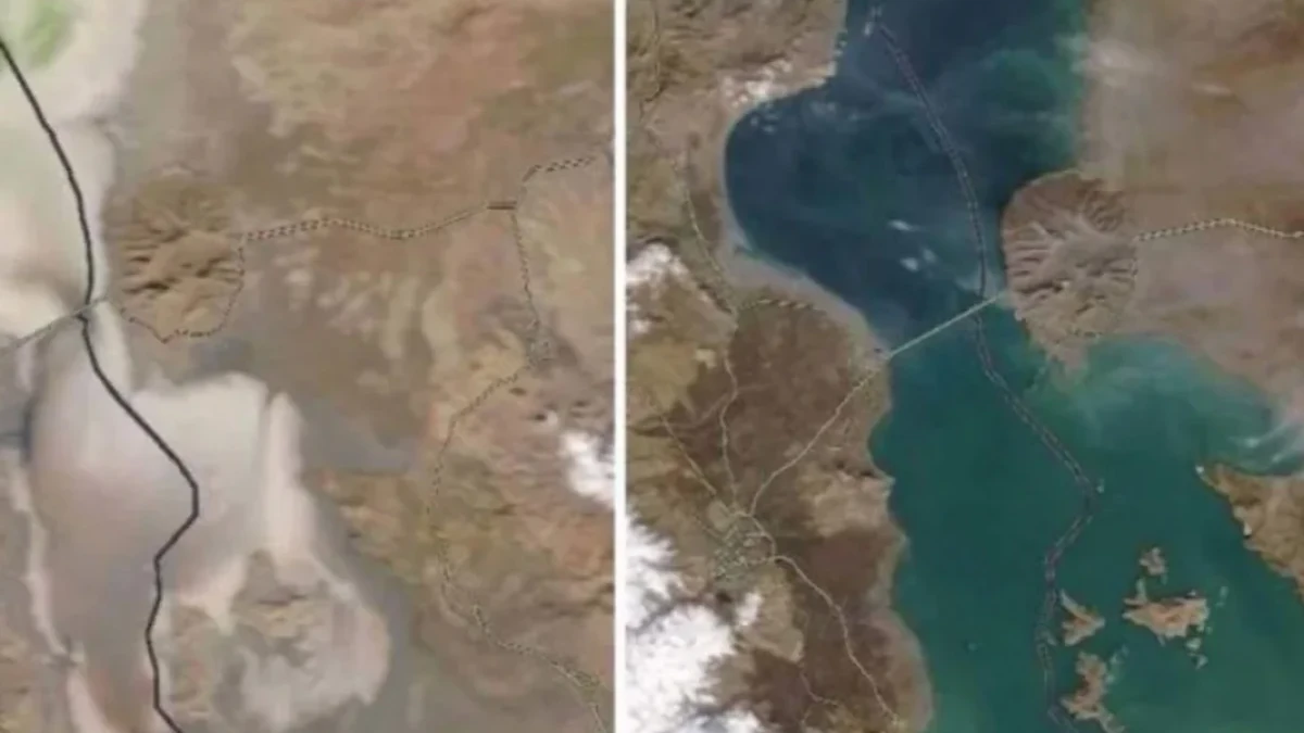 Urmiya gölündə suyun səviyyəsi 68 santimetr yüksəlib