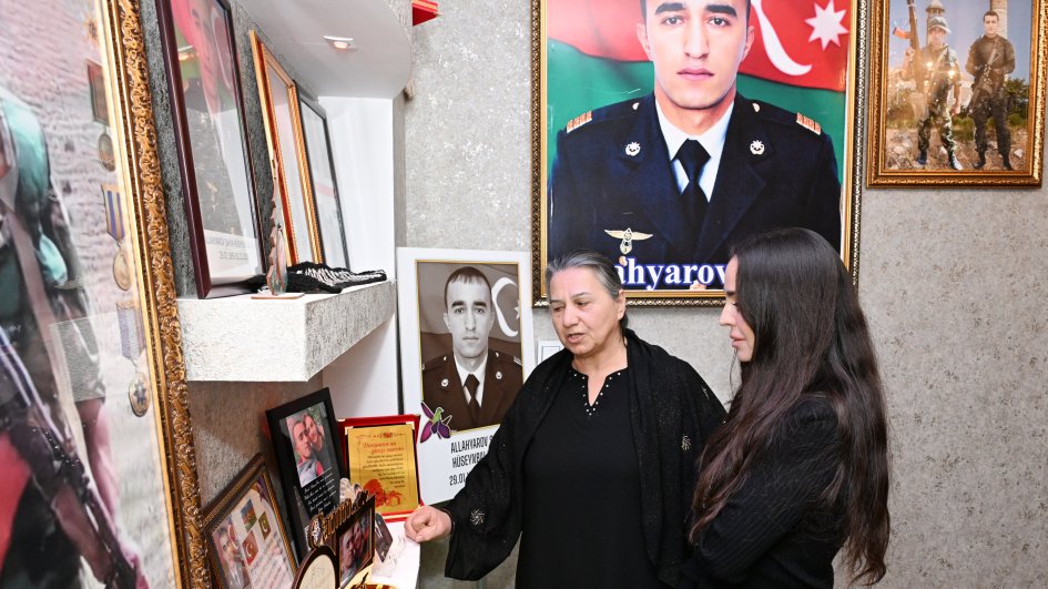 Leyla Aliyeva visits family of Hero of Patriotic War Shahin Allahyarov