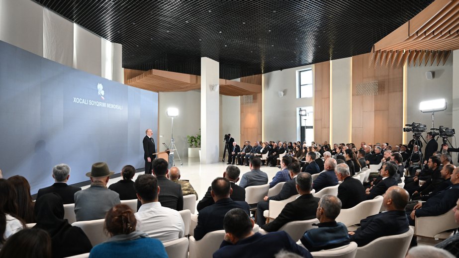 Prezident İlham Əliyev: Xocalı Soyqırımı Memorialı silinməz yaddaşımızın təcəssümü olacaq