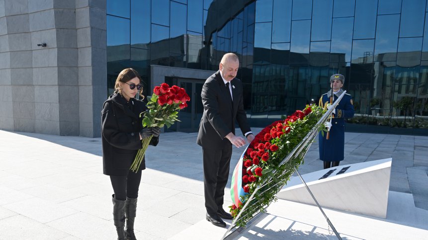 President Ilham Aliyev, First Lady Mehriban Aliyeva, attend opening of Khojaly Genocide Memorial (PHOTO/VIDEO)