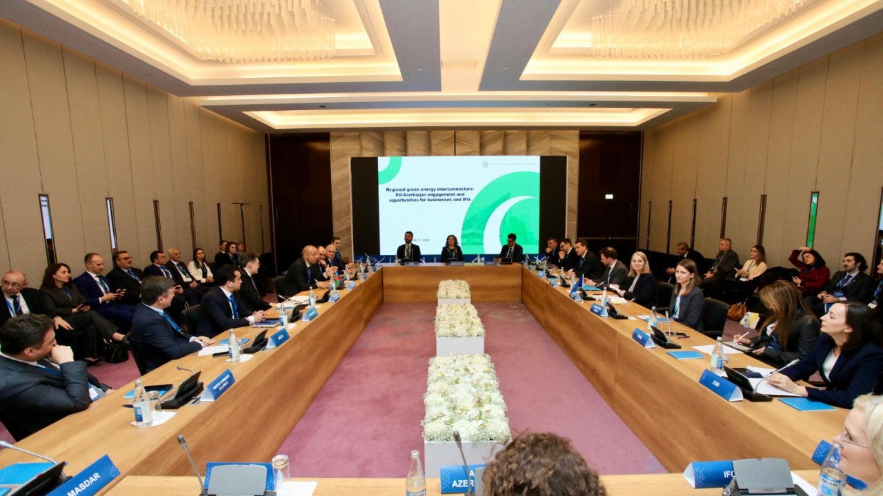 “Yaşıl bağlantı üzrə investisiya” mövzusunda Azərbaycan- Avropa İttifaqı dəyirmi masası keçirilib