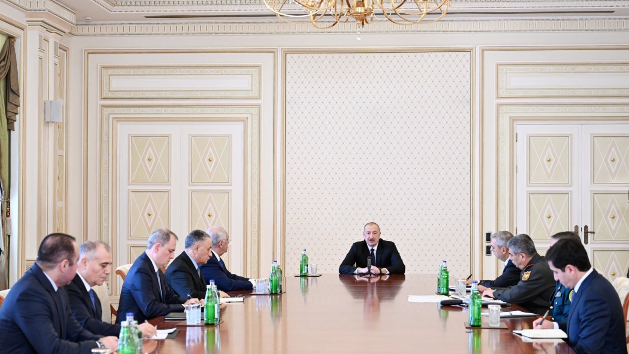 Prezident İlham Əliyevin sədrliyi ilə Təhlükəsizlik Şurasının iclası keçirilib