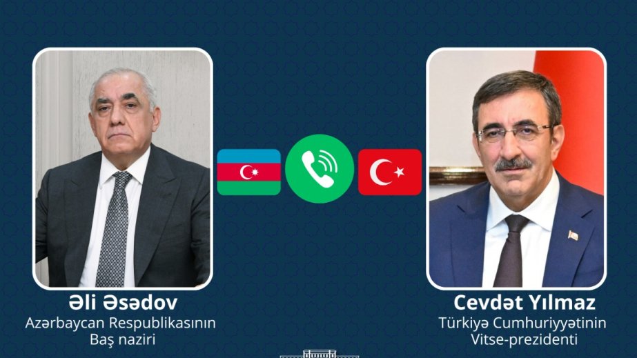Azerbaijan's Prime Minister and Türkiye's Vice President hold phone conversation