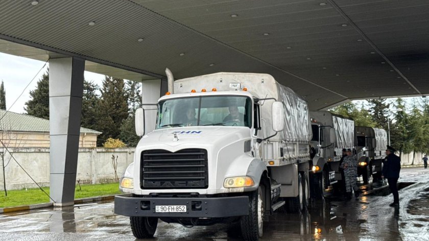 Humanitarian aid trucks en route to Iran passes through state border