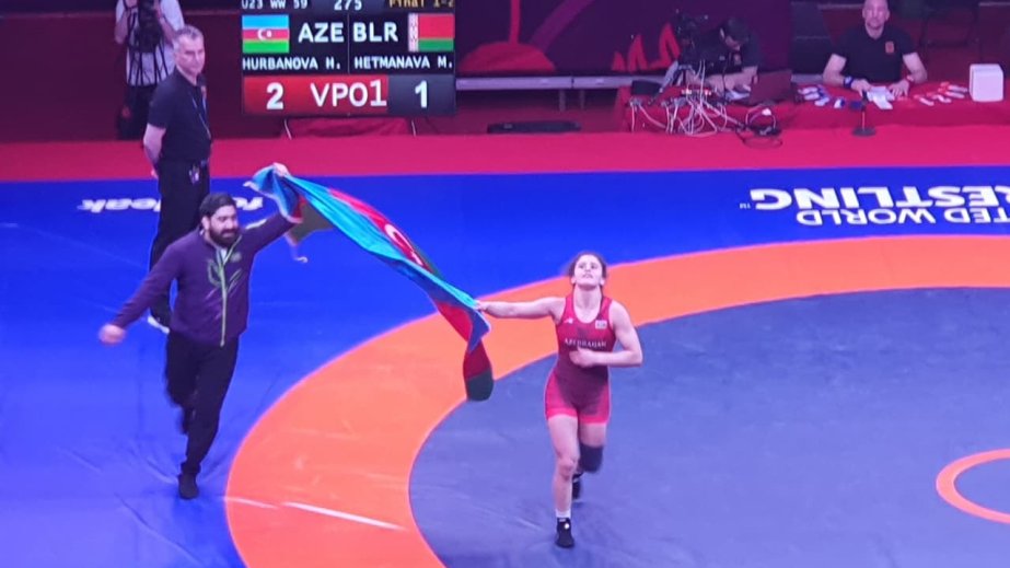 Azerbaijani female wrestler crowned European champion in Serbia