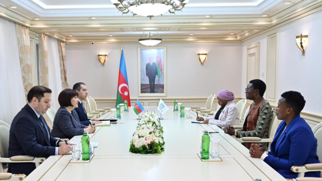 Milli Məclisin sədri Parlamentlərarası İttifaqın prezidenti Tulia Aksonla görüşüb