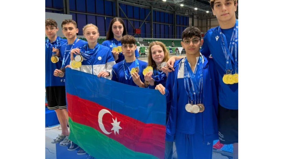 Azerbaijani swimmers win 47 medals at Kutaisi Open Spring Cup