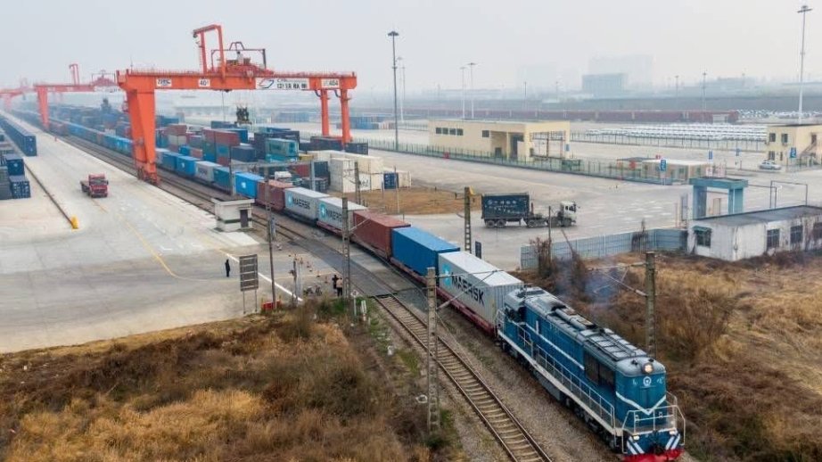New China-Europe freight train route launched along Middle Corridor