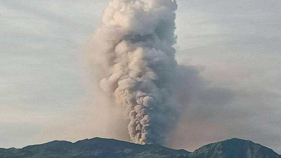 Mount Dukono erupts again in Indonesia's North Maluku