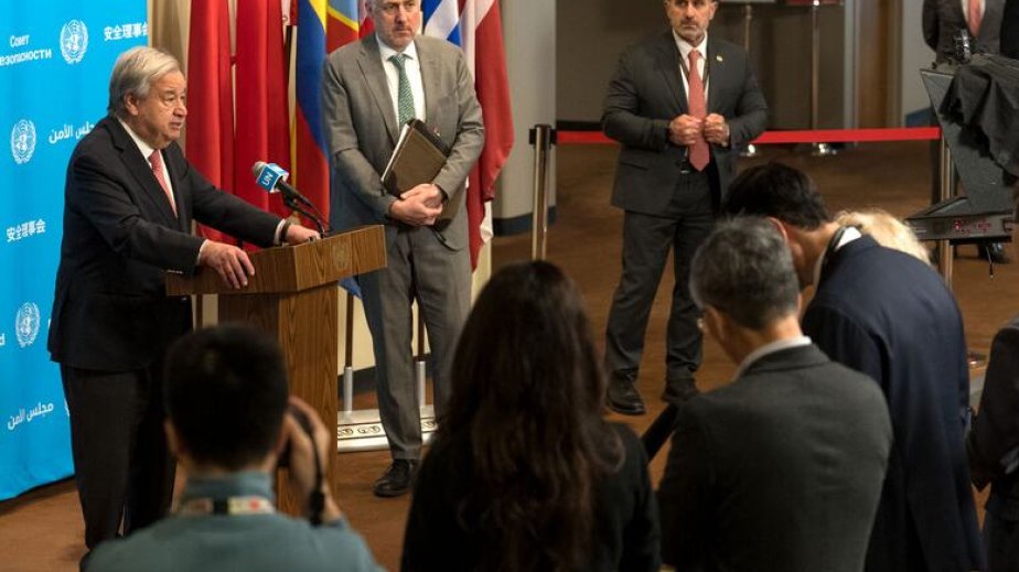 Antonio Quterreş Yaxın Şərqdə müharibənin daha da genişlənəcəyi barədə xəbərdarlıq edib