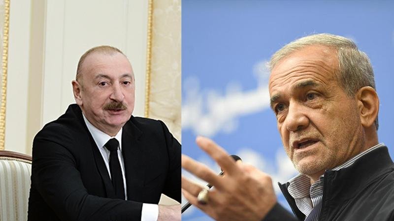 Iranian President Pezeşkiyan Spoke with Azerbaijani President Aliyev by Phone