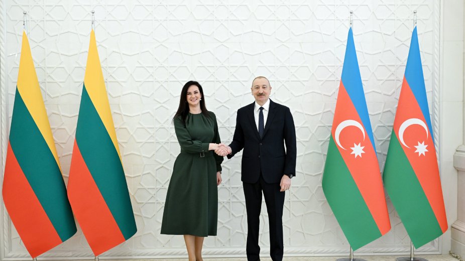 Azərbaycan Prezidenti İlham Əliyev Litvanın Baş nazirini qəbul edib