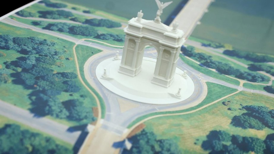 Trump administration unveils 250-foot 'Triumphal Arch' design